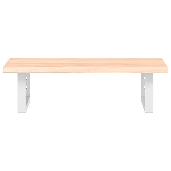 vidaXL izlietnes plaukts, stiprināms pie sienas, tērauds, ozola koks