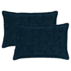 vidaXL Spilvenu pārvalks 2 gab. HOUTEN Tums zils 30 x 50 cm
