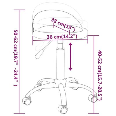 vidaXL salona krēsls, brūna mākslīgā āda