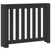 vidaXL Radiatora Vāks Melns ozols 104 x 20 x 82 cm Inženierijas koks