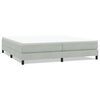 vidaXL Box Spring Gulta bez matrača Gai&scaron;i pelēka 200x220 cm samts