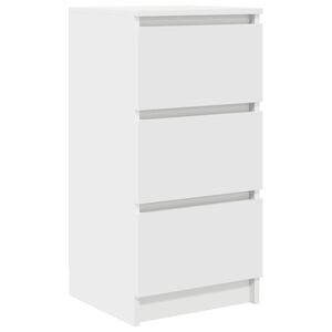 vidaXL plaukts, balts, 37,5x35x76 cm, inženierijas koks