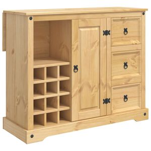 VidaXL Virtuves Uzglabā&scaron;ana ar durvīm Medus vasks 112 x 70 x 91,5 cm