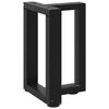 vidaXL kafijas galdiņa kājas, 2 gab., T-veida, melnas, 28x25x(42-43) cm, tērauds