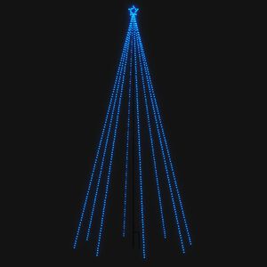 vidaXL LED Ziemassvētku eglīte iek&scaron;telpām āra 576 LED zila 3,6 m