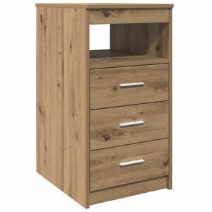 vidaXL atvilktņu skapītis ozola amatnieks 40x50x76cm inženierijas koks