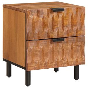 vidaXL Nakts skapītis Brūna 40 x 33 x 46 cm Cieta mango koksne