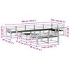vidaXL Āra dīvānu komplekts 9 pcs Dabiska Cietā akācijas koks