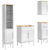 vidaXL Vannas istabas mēbeļu komplekts FLORO 4 gab. Balts