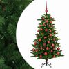 vidaXL Mākslīgā Ziemassvētku eglīte ar rotājumiem 120 cm 150 LED