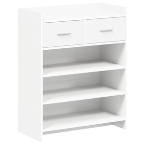 vidaXL Apavu skapis 73,5 x 36 x 92 cm Inženierijas koks Balts