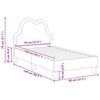 vidaXL Bērnu gultas rāmis ar galvgali Gai&scaron;i pelēks 70 x 140 cm PU