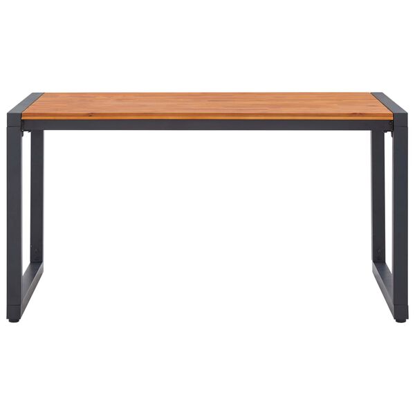 vidaXL 5-daļīgs dārza mēbeļu komplekts, melns