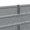 vidaXL Puķu kaste Gai&scaron;i pelēks 240 x 80 x 75 cm Tērauds