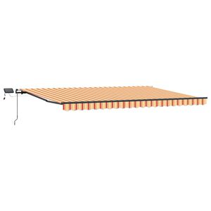 vidaXL Nolokāms markīze Dzeltena un oranža 500 &times; 300 cm