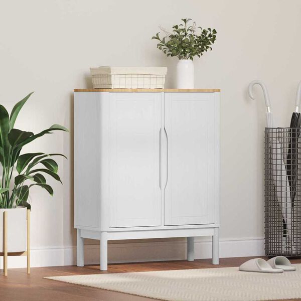 vidaXL Puse FLORO Balts 70 x 30 x 70,5 cm Cieta priede