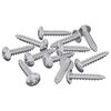 vidaXL Koka skrūves 12 pcs Sudraba M3,5 x 20 mm Tērauds