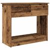 vidaXL konsoles galds ar atvilktnēm, veca koka, 85,5x38,5x74,5 cm