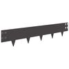vidaXL Zāliena Apmale 30 pcs 100 x 20 cm Tērauds Melns