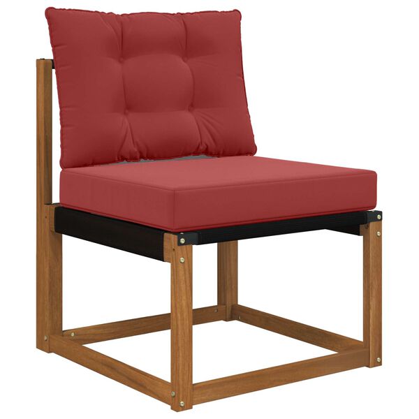 vidaXL Āra dīvāna spilvens 2 pcs Vīnsarkans Poliesters