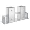 Malkas kaudzes palīgs 12 pcs Sudraba 34 x 10 x 15 cm Tērauds