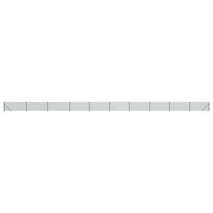 vidaXL stiepļu žogs ar atloku, 1,1x25 m, zaļ&scaron;