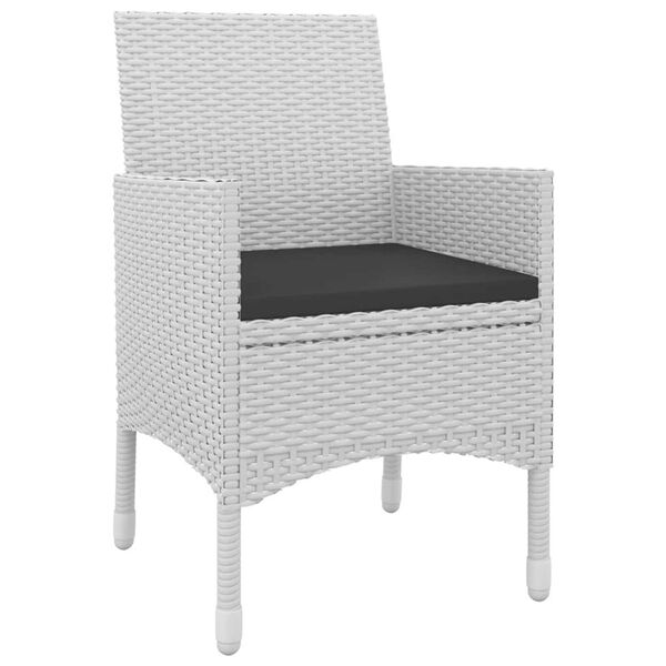 vidaXL 9-daļīgs dārza mēbeļu komplekts, PE rotangpalma un stikls