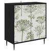 vidaXL Puse GOTHA Melns ozols 69 x 33 x 76 cm Inženierijas koks