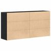 vidaXL Puse 2 pcs Melns ozolkoks 79 x 38 x 80 cm Inženierijas koks