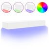 vidaXL TV skapī&scaron;i ar LED apgaismojumu, 2 gab., balti, 60x35x15,5 cm