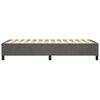 vidaXL gultas rāmis ar atsperēm, tum&scaron;i pelēks samts, 80x200 cm