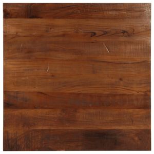 vidaXL galda virsma, 90x90x2,5 cm, kvadrātveida, masīvkoks, pārstrādāts