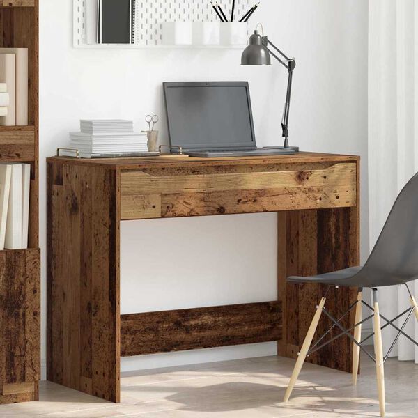 vidaXL Galds ar atvilktni Vecs koks 100 x 50 x 78 cm Inženierijas koks