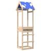 vidaXL Spēļu tornis Brūna 52,5 x 46,5 x 195 cm Ciets priedes koks