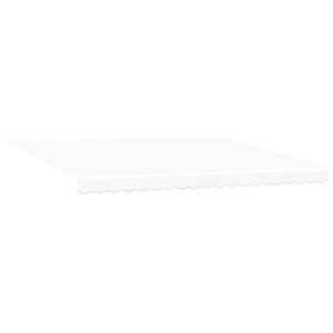 vidaXL Nolokāms markīze Balts 450 &times; 300 cm Audums un alumīnijs