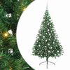 vidaXL Mākslīgais LED Ziemassvētku eglīte su 300 LED Zaļa 180 cm PVC