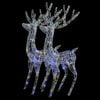 vidaXL ziemeļbriežu dekorācijas, 2 gab., 250 LED, 180 cm, akrils, XXL