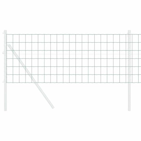 vidaXL Eiropas žogs Zaļa 0,4 x 10 m PVC pārklāts dzelzs