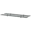 vidaXL sienas plaukti, 2 gab., 90x20 cm, 8 mm, stikls