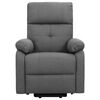 vidaXL masāžas krēsls, paceļams, tum&scaron;i pelēks audums