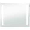 vidaXL vannasistabas sienas spogulis ar LED apgaismojumu, 80x60 cm
