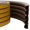 vidaXL Pa&scaron;līmējo&scaron;ā loga blīve Brūna 12 x 10 mm 12 m EPDM putas