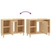 vidaXL izlietnes skapītis, ozolkoka, 80x33x60 cm, inženierijas koks