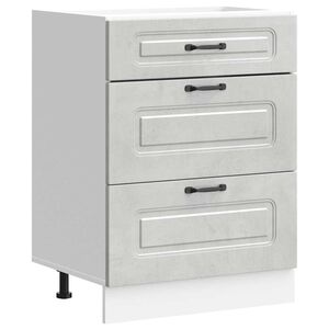 vidaXL virtuves apak&scaron;ējai skapītis, Kalmar, betona pelēks