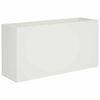 vidaXL Dārza stādītājs Balts 100 x 30 x 50 cm Auksti velmēta tērauds
