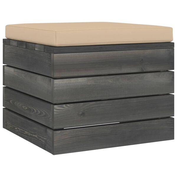 vidaXL 12-daļīgs dārza pale&scaron;u mēbeļu komplekts ar matračiem, priede