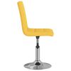 vidaXL grozāms virtuves krēsls, sinepju dzeltens audums