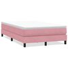 vidaXL Box Spring Gulta bez matrača Rozā 120x220 cm samts