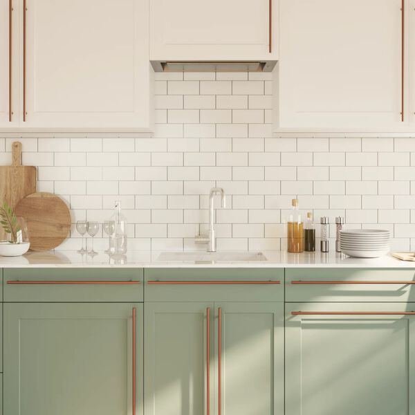 vidaXL skapja rokturi, 20 gab., bronzas, 480 mm, nerūsējo&scaron;ais tērauds