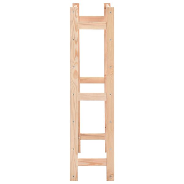 vidaXL vīna pudeļu statīvs 42 pudelēm, priedes koks